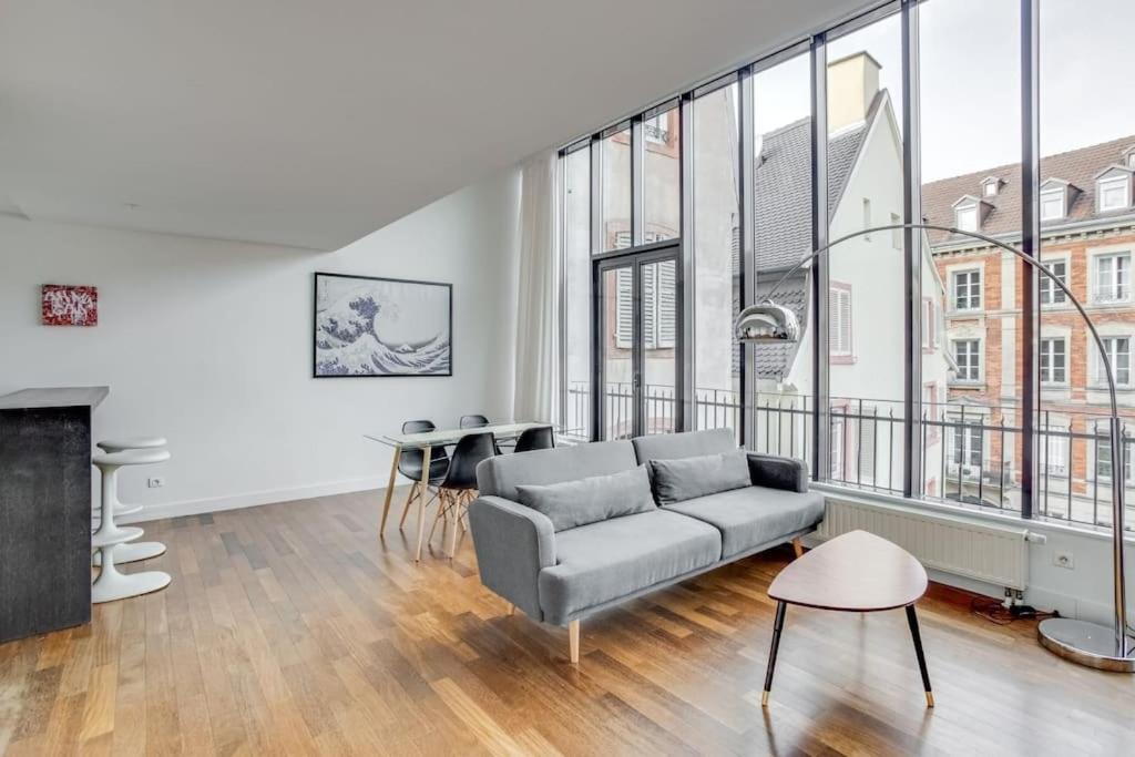 Le Loft Des Lumieres - Superbe Loft Lumineux Au Coeur De La Krutenau Appartement Straatsburg Buitenkant foto